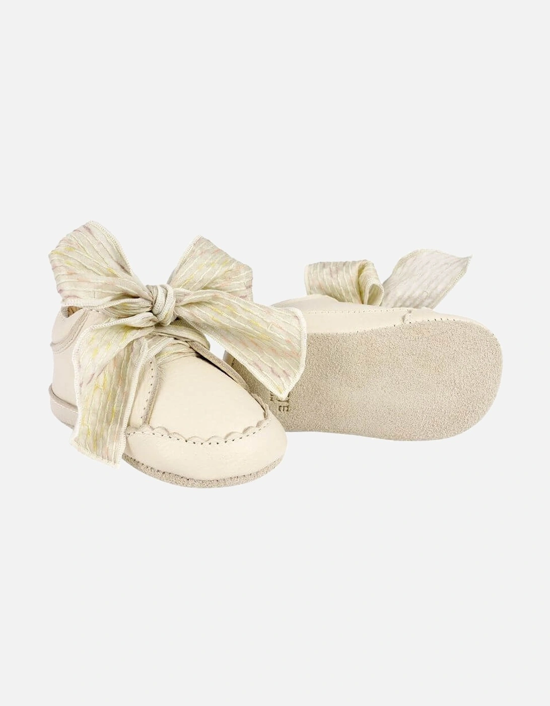 Baby Lahna Cream Leather Pre Walker Shoes, 5 of 4