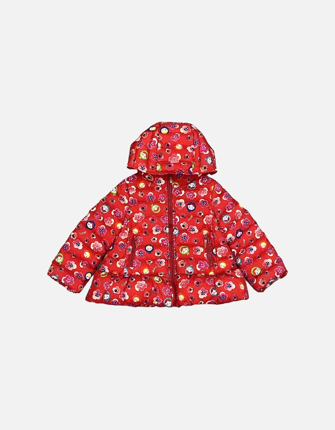 Girls Red Doll Coat, 3 of 2