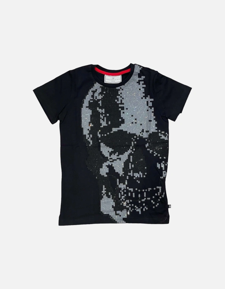 Boys Black Skull T-Shirt