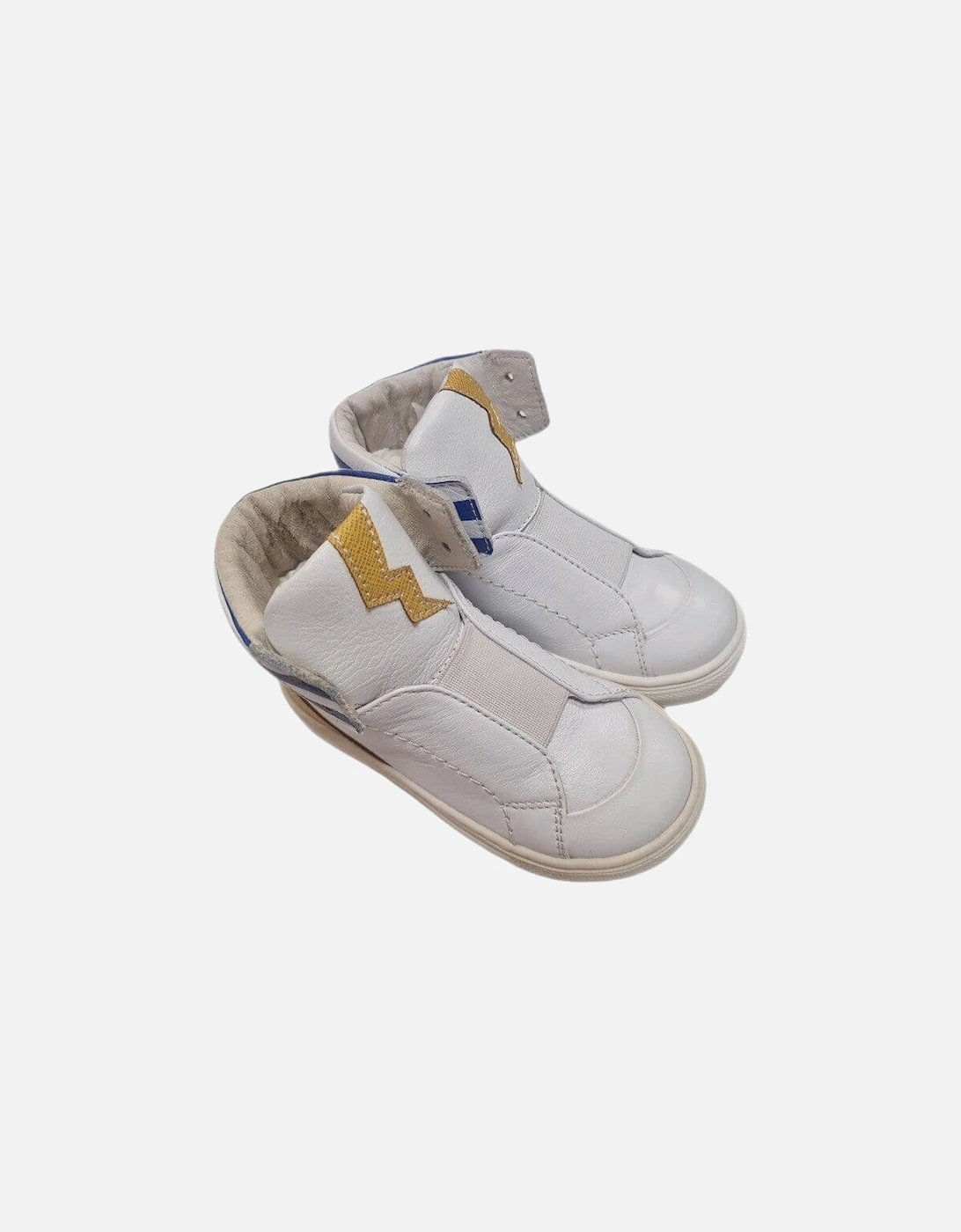 Boys White Hi-Top Trainers, 3 of 2