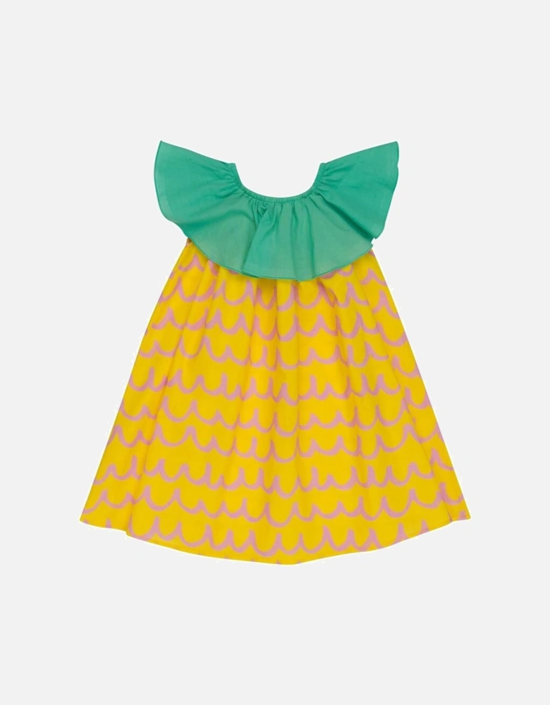 Girls Pineapple Cotton Dress