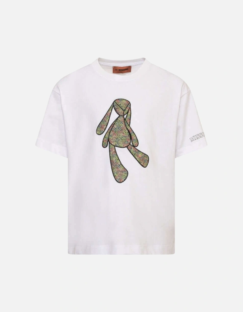 Boys White Rabbit Graphic T-Shirt