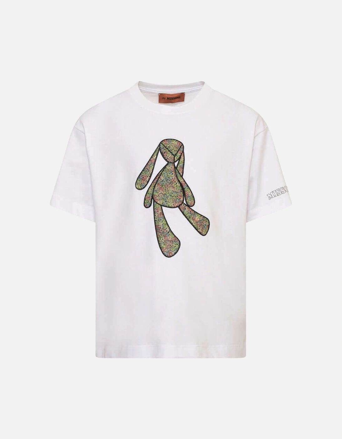 Boys White Rabbit Graphic T-Shirt, 3 of 2