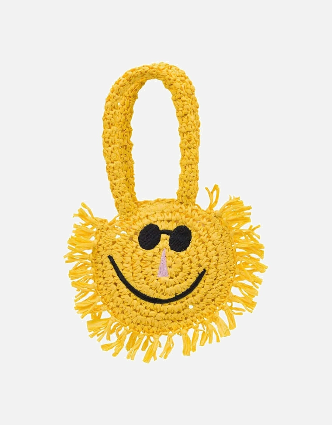 Girls Sunshine Fringed Basket Bag, 2 of 1