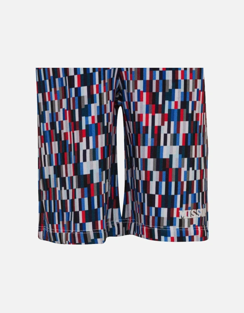 Boys Pixelprint Cotton Shorts