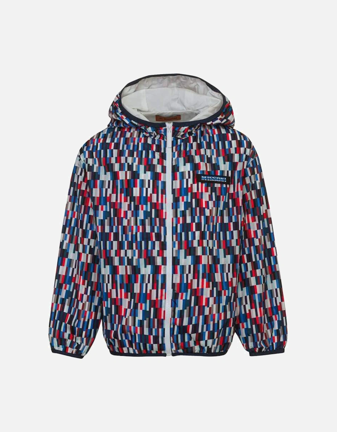 Boys Pixel Print Zip Up Jacket, 4 of 3