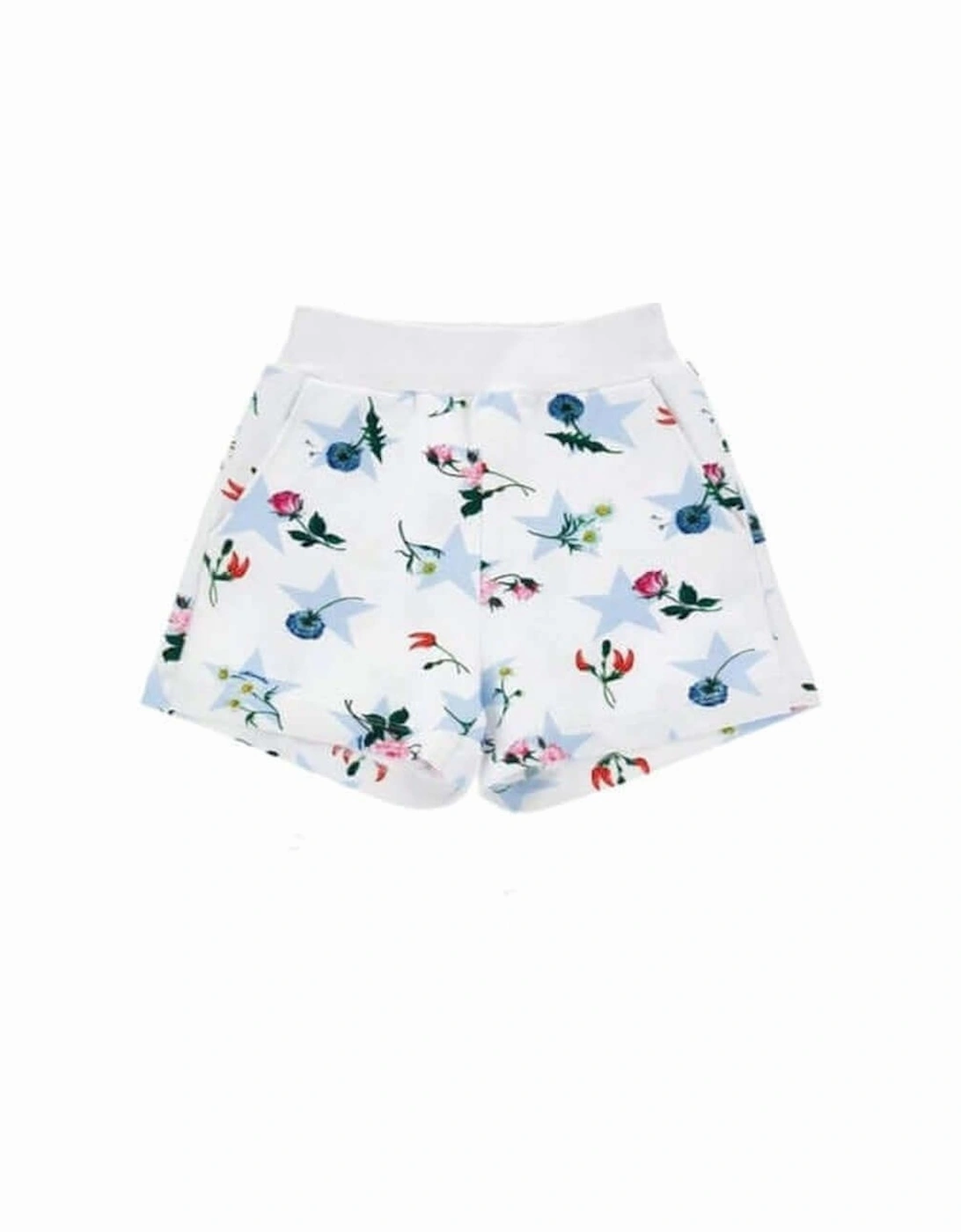 Girls White Star Minnie Mouse Shorts, 4 of 3