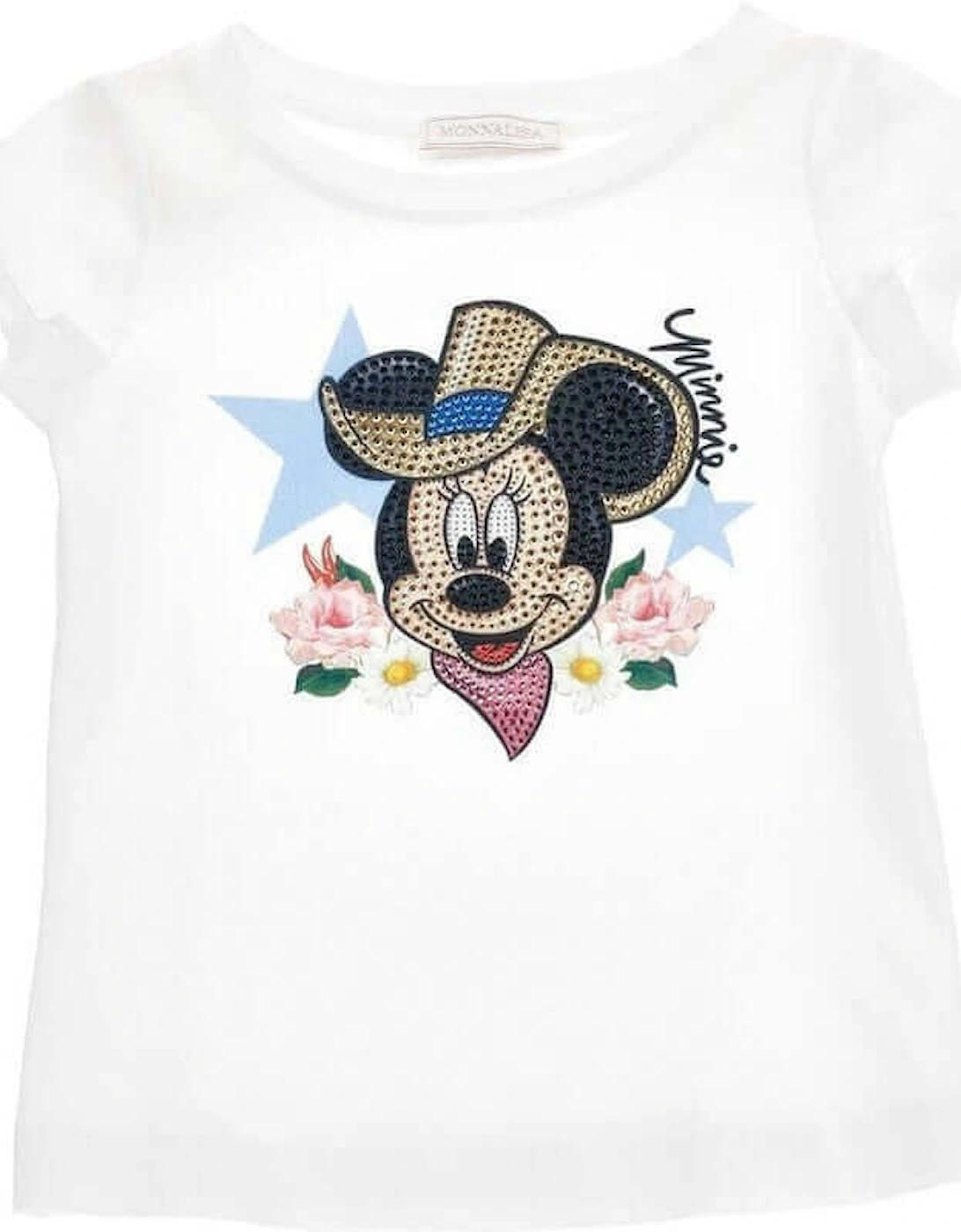 Girls White Minnie Mouse T-Shirt, 4 of 3
