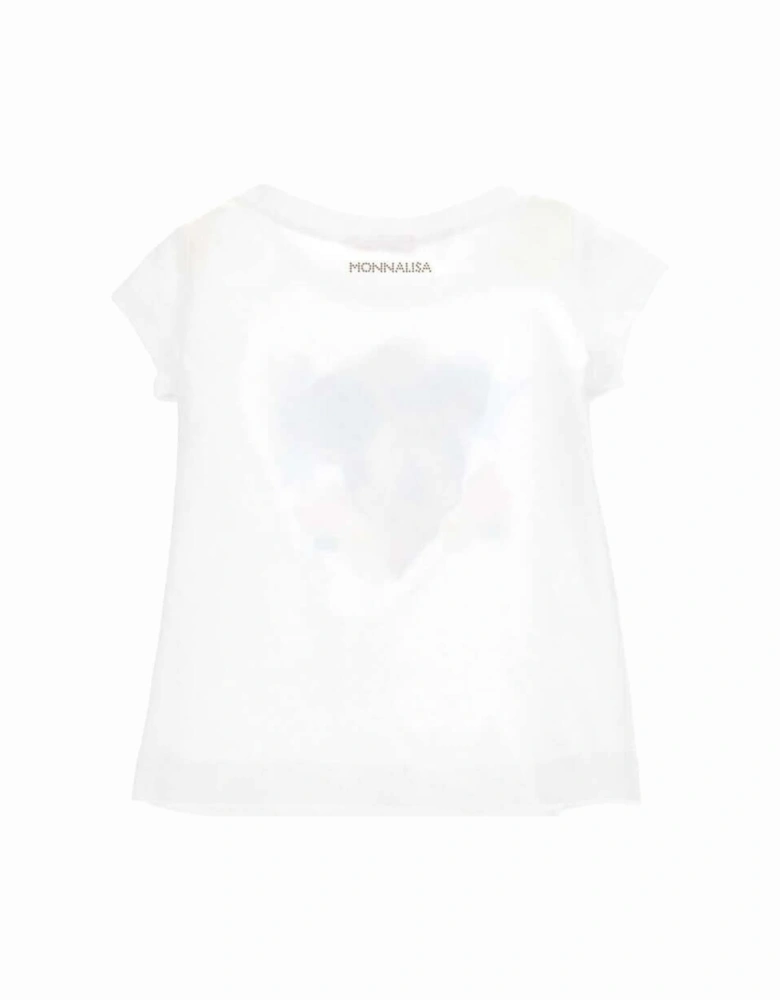 Girls White Minnie Mouse T-Shirt