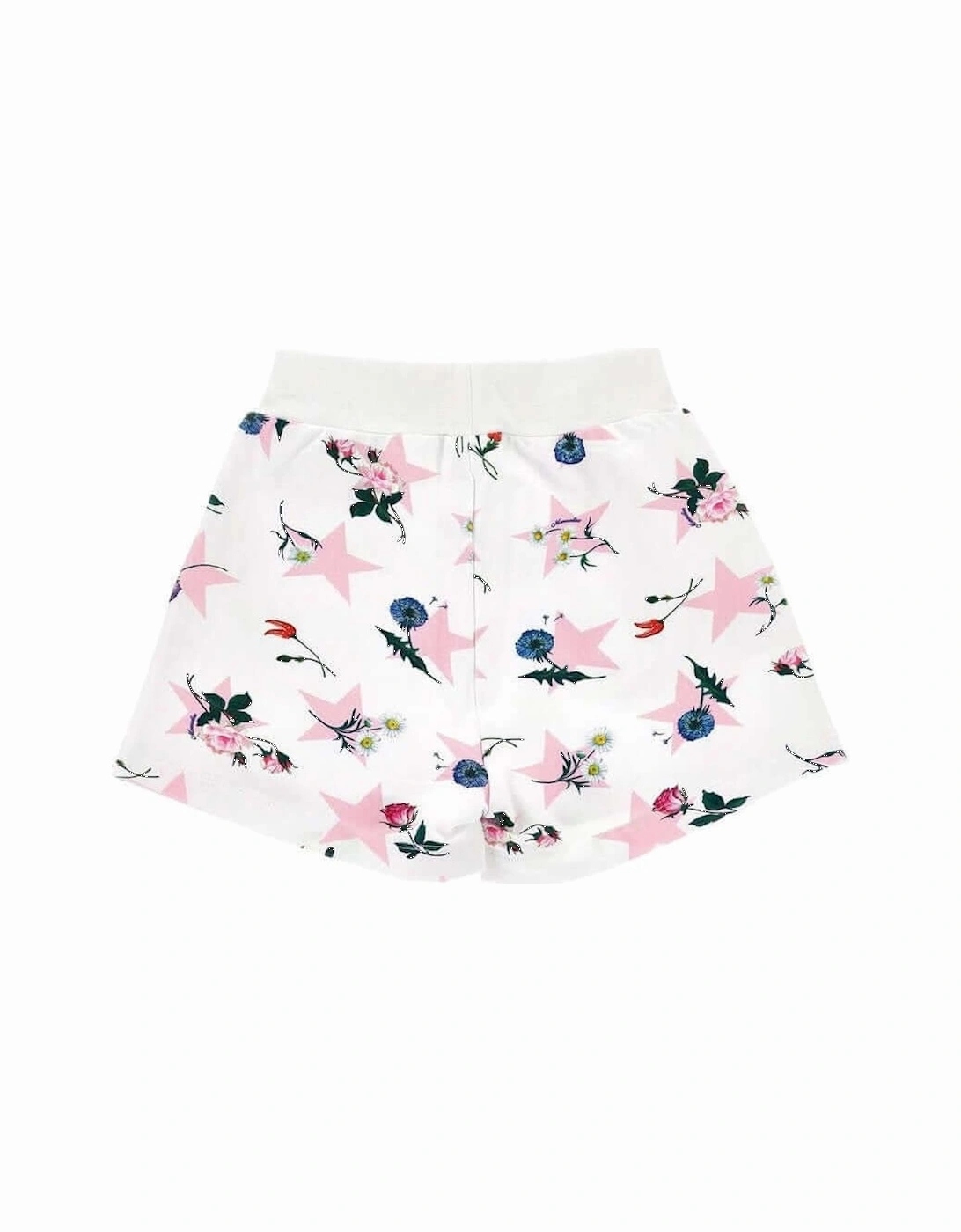 Girls White Star Minnie Mouse Shorts, 3 of 2