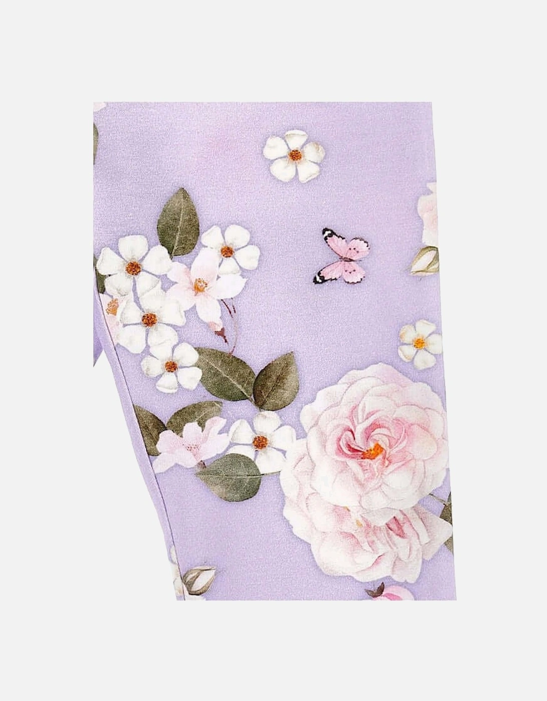 Girls Lilac Rapunzel Floral Leggings