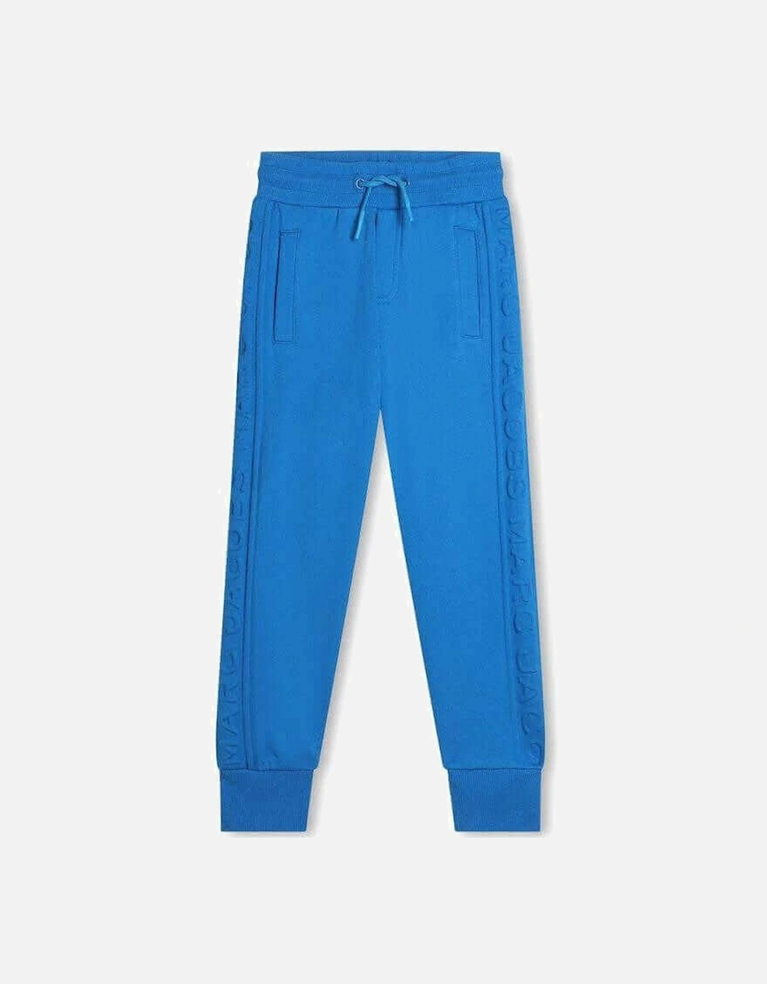 Boys Blue Embossed Joggers, 3 of 2