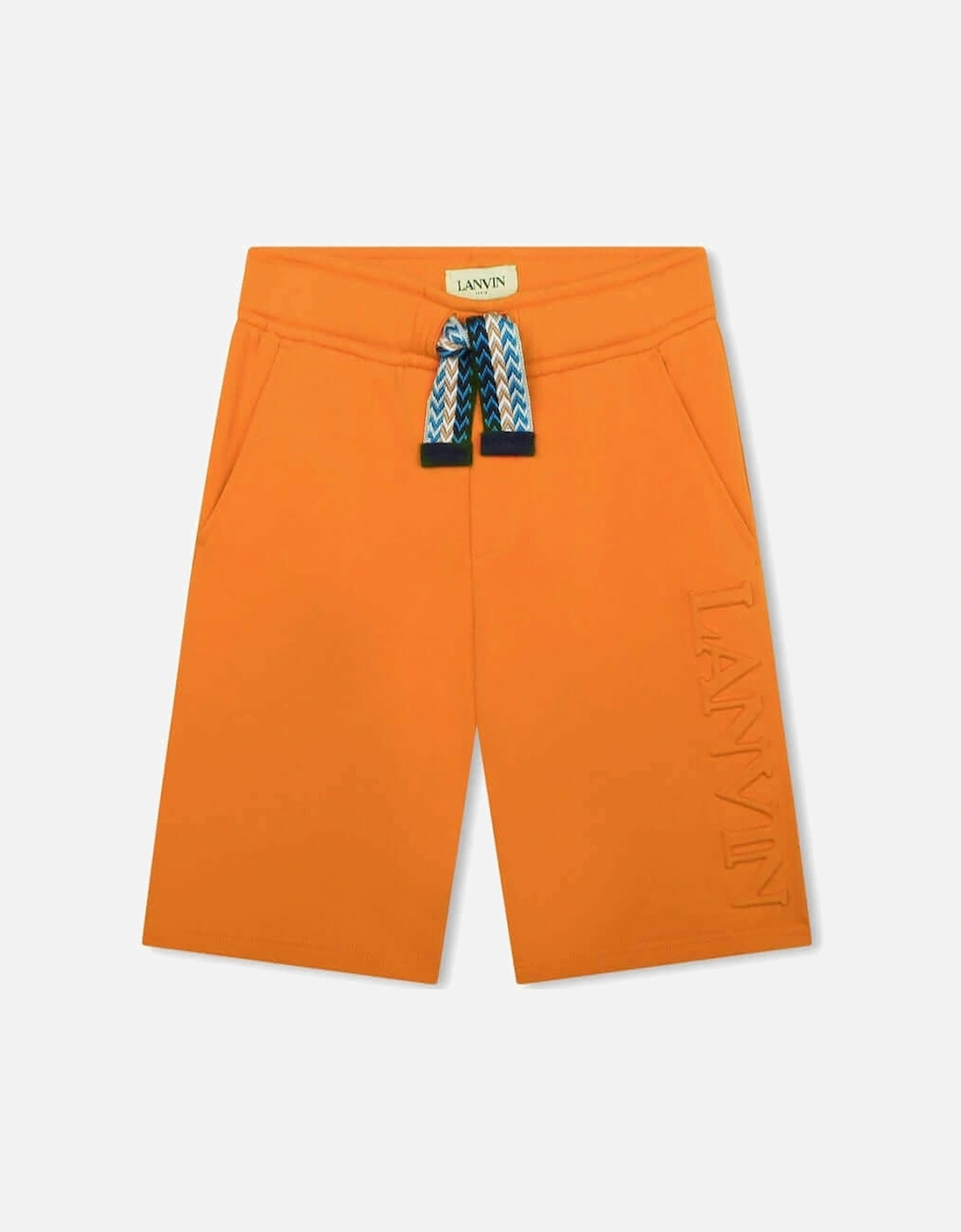 Boys Orange Curb Shorts, 3 of 2