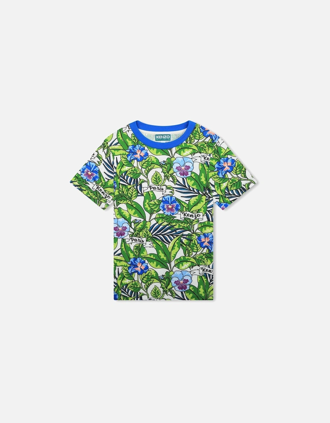 Boys Green Boke Flower T-Shirt, 3 of 2