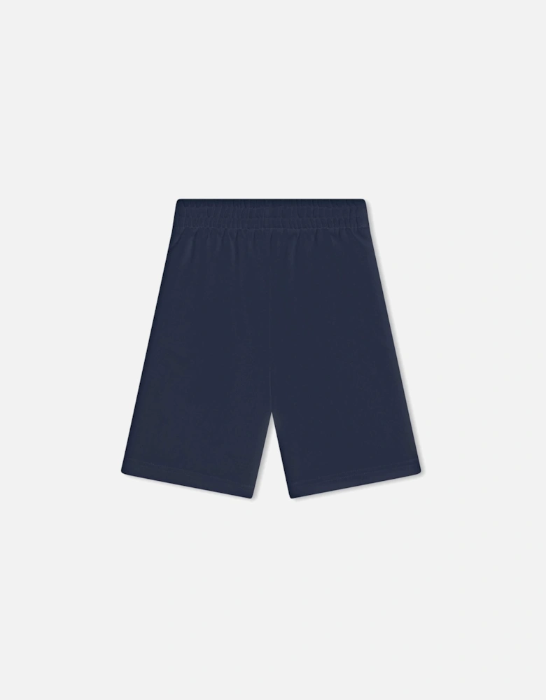 Boys Navy Paris Logo Shorts