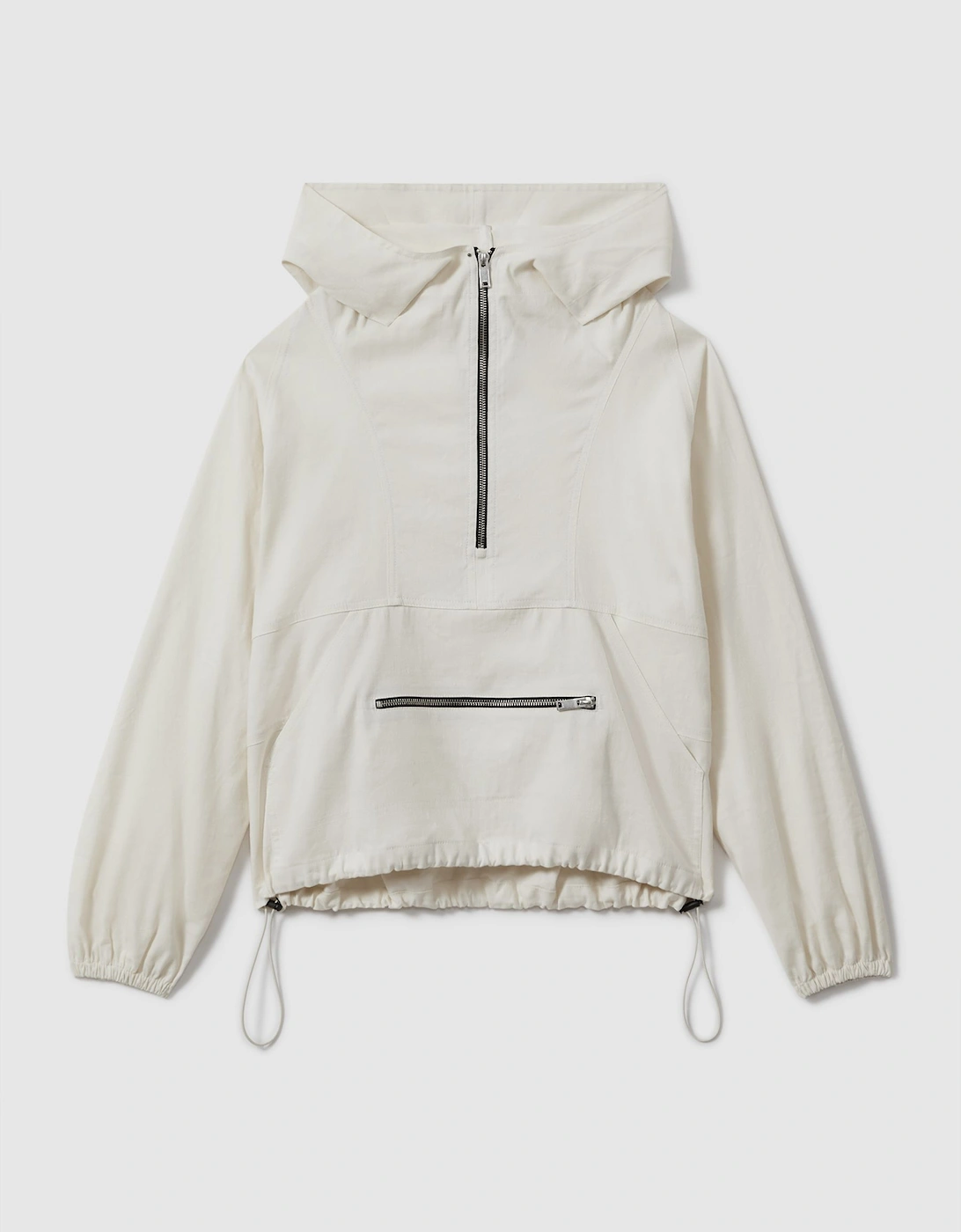 Atelier Linen Blend Hooded Sports Jacket, 2 of 1