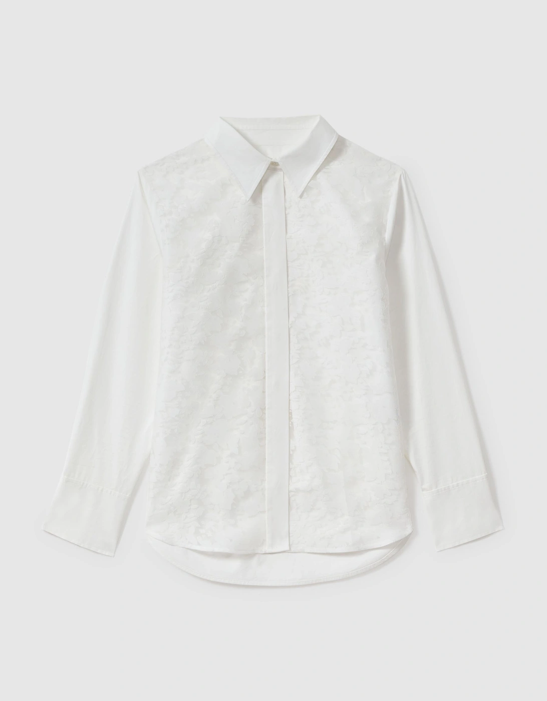 Cotton Burnout Floral Shirt, 2 of 1