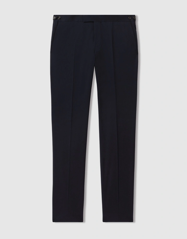 Cotton Blend Side Adjuster Trousers