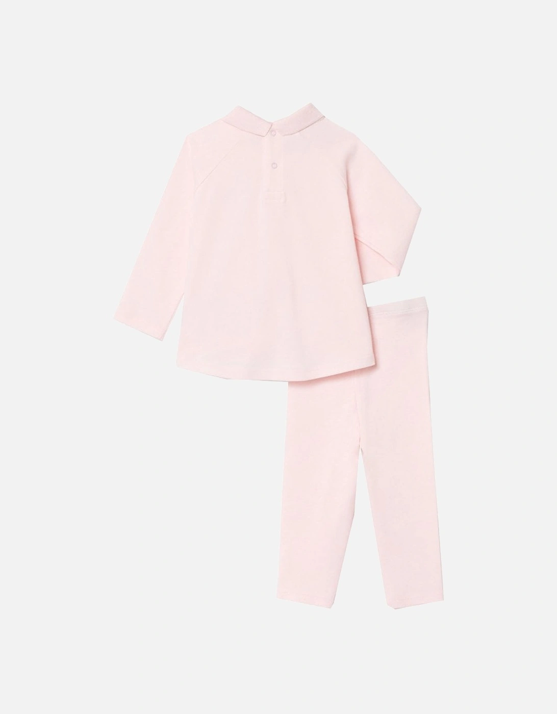 Infant Pink Polo And Leggings Gift Set In Box