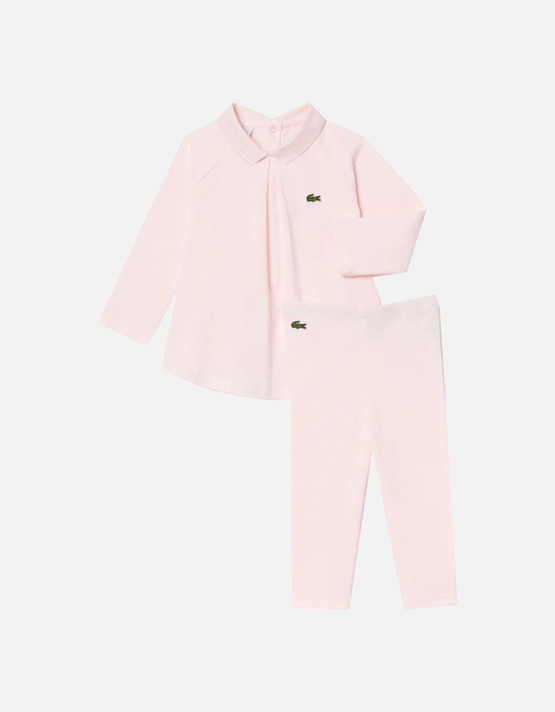 Infant Pink Polo And Leggings Gift Set In Box, 6 of 5