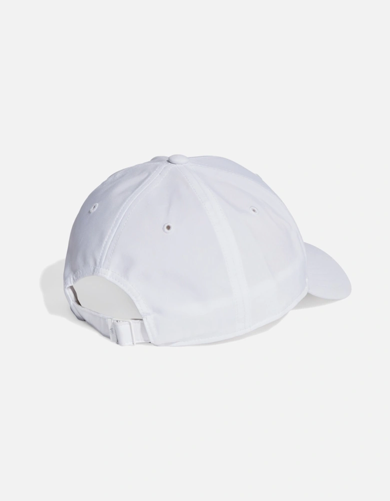 Mens Metallic Badge Cap (White)