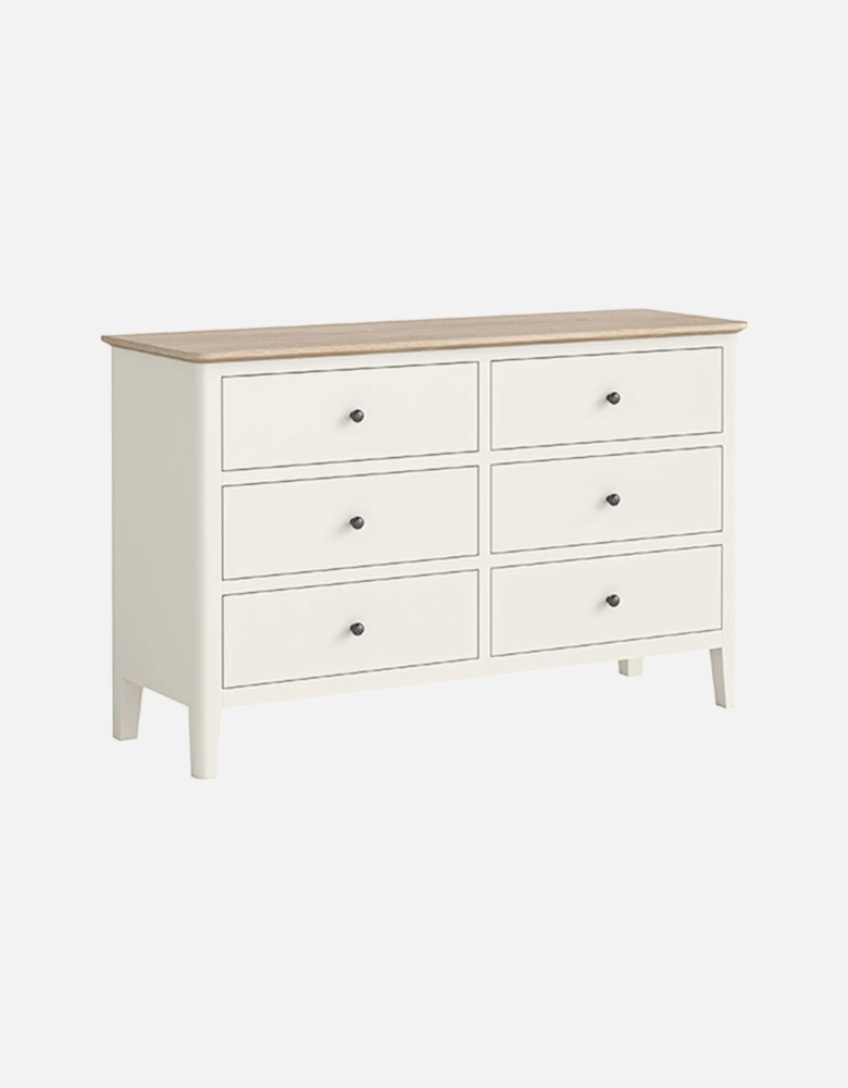 Marlow 6 Drawer Chest Coconut White