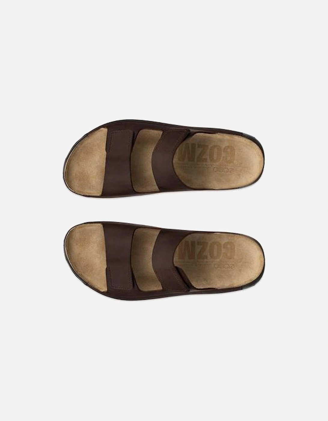 Cozmo Mens Sandal  500904-02667 in potting soil leather