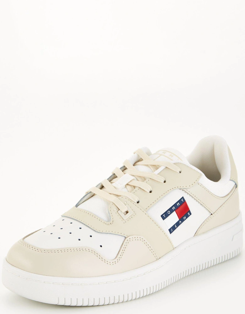 Retro Basket Trainer - Cream