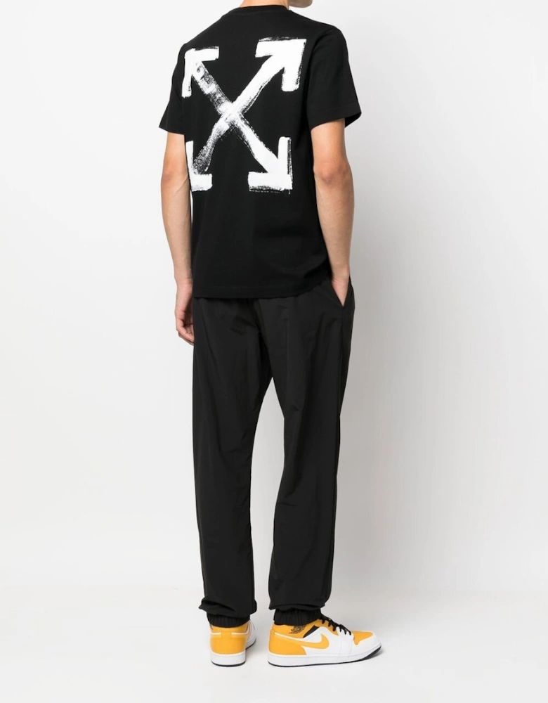 Painted Arrows-print T-shirt Black