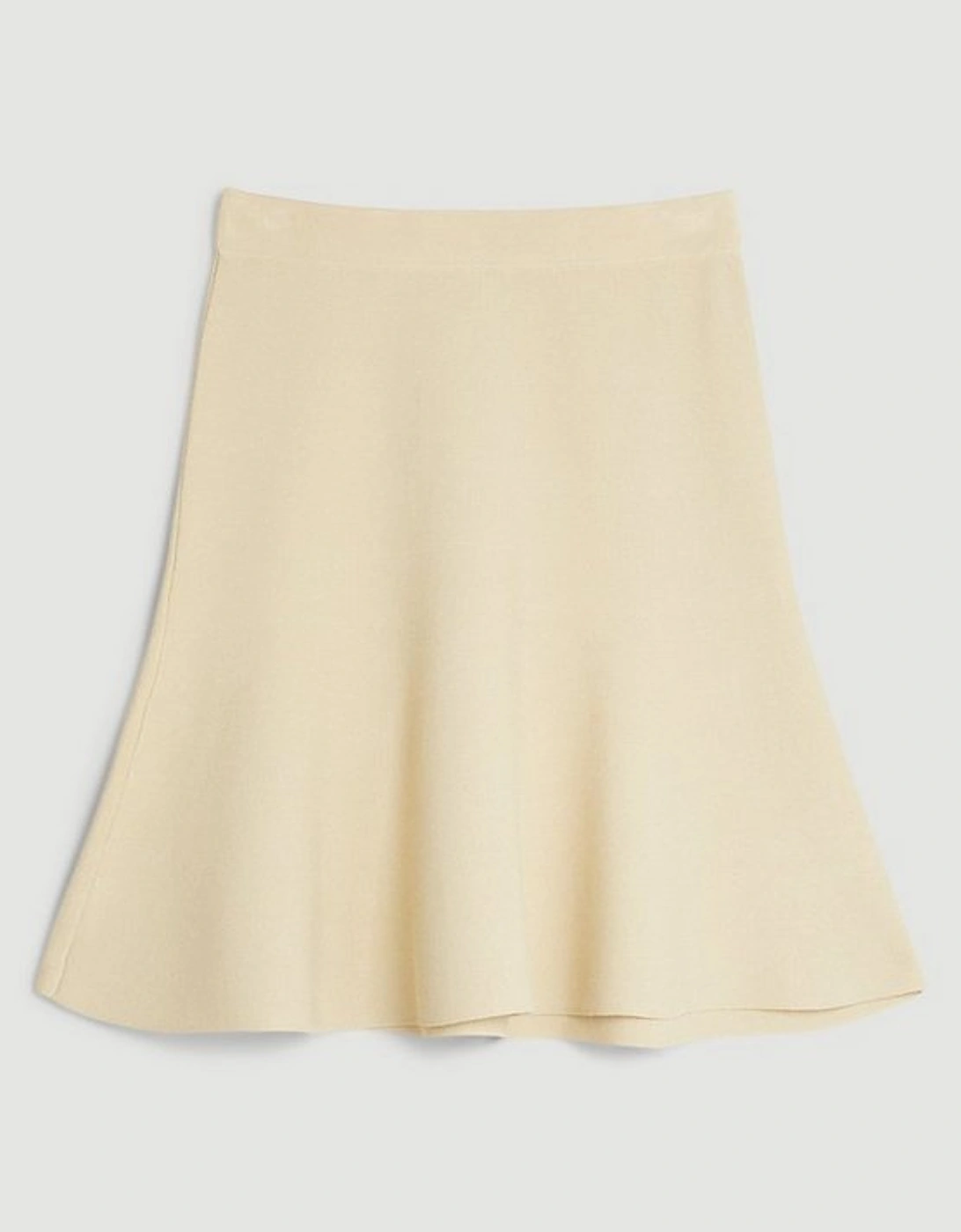 Premium Drape Compact Knit Flippy Skirt