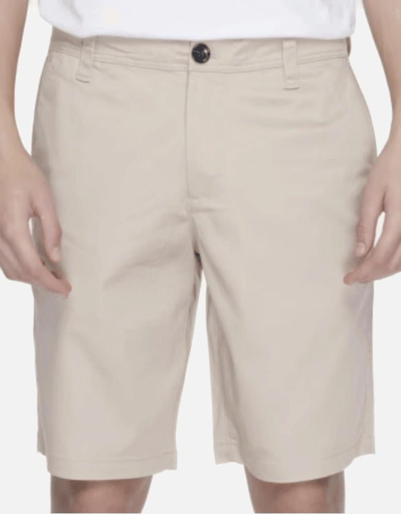 Cotton Cream Chino Shorts