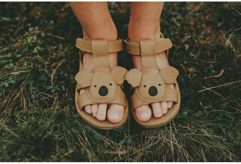 Girls Koala Leather Sandals