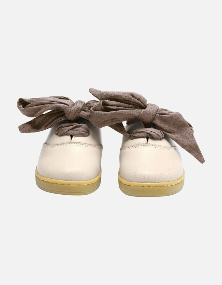 Girls Meilly Ivory Leather Shoes