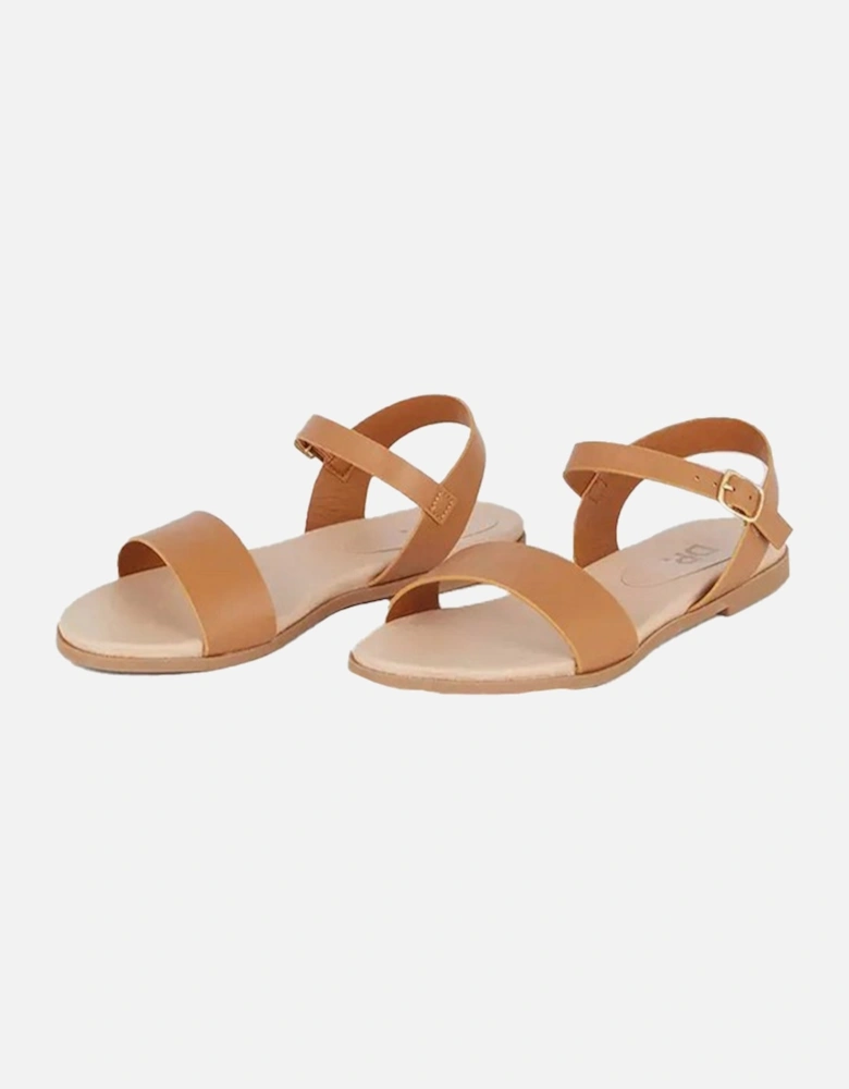 Womens/Ladies Faye Flat Heel Extra Wide Sandals