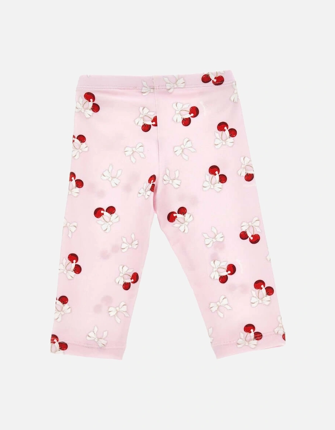 Girls Pink Cherry Leggings