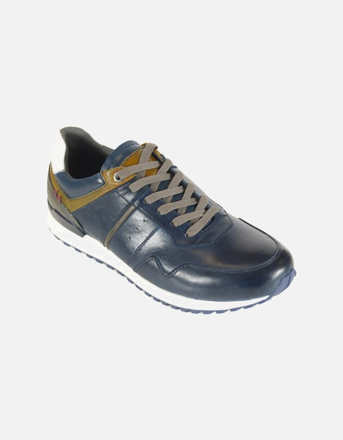 Front Brescia Leather Sneaker Navy