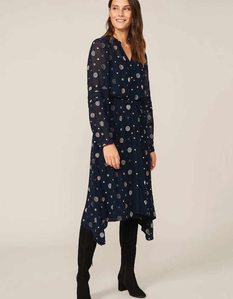 Eve Embroidered Spot Dress