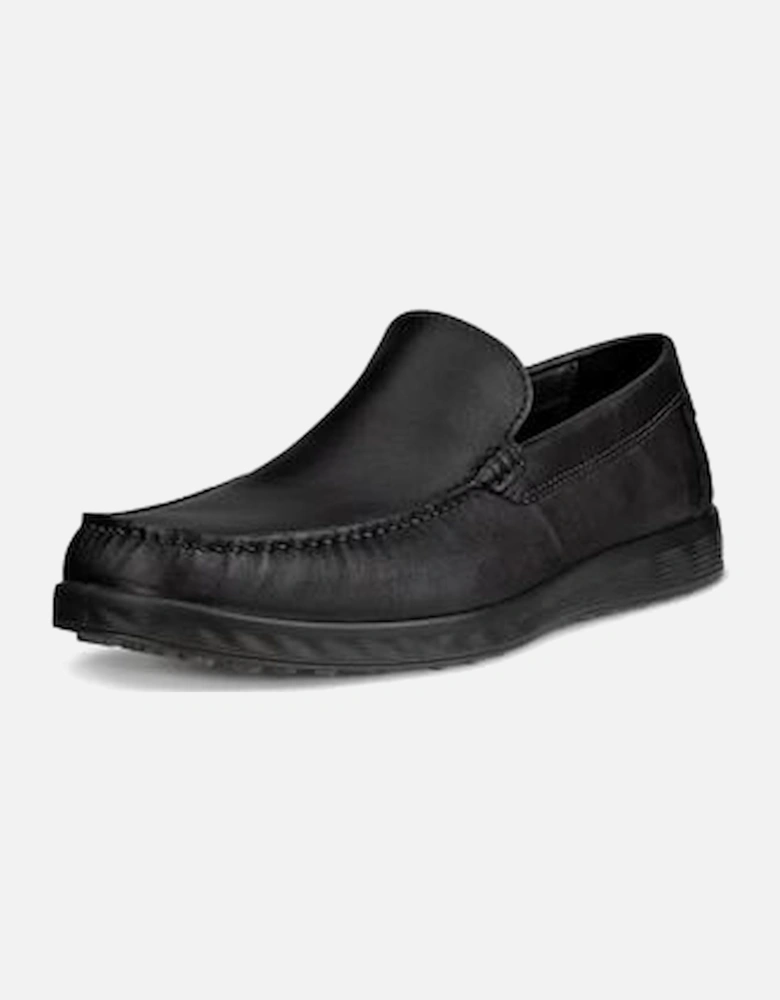 S-lite Moc Men's 540514 01001 black leather Slip on shoe
