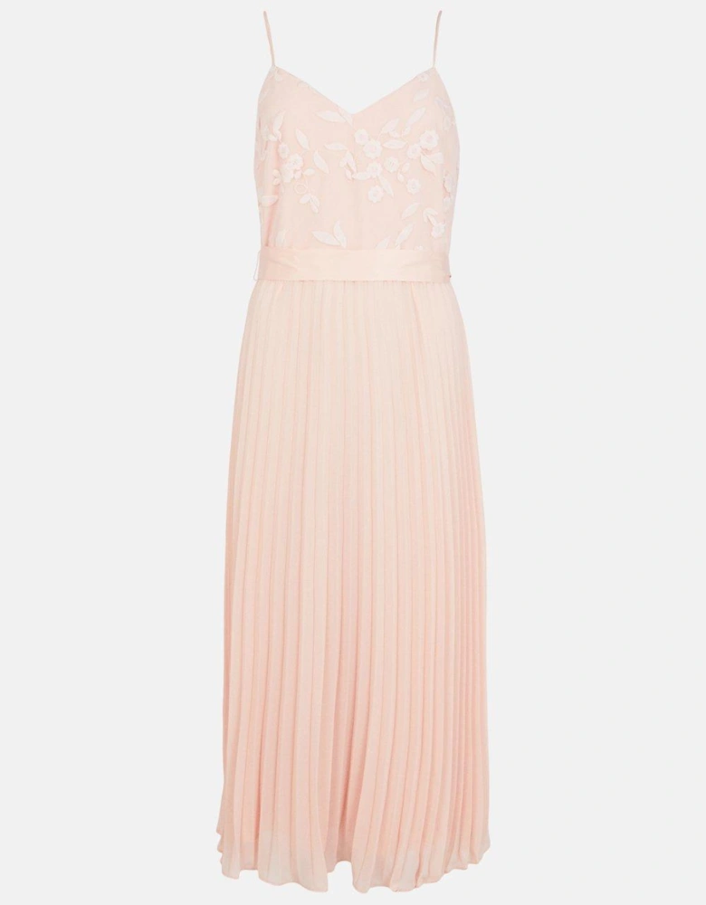 Strappy Embroidered Maxi Dress