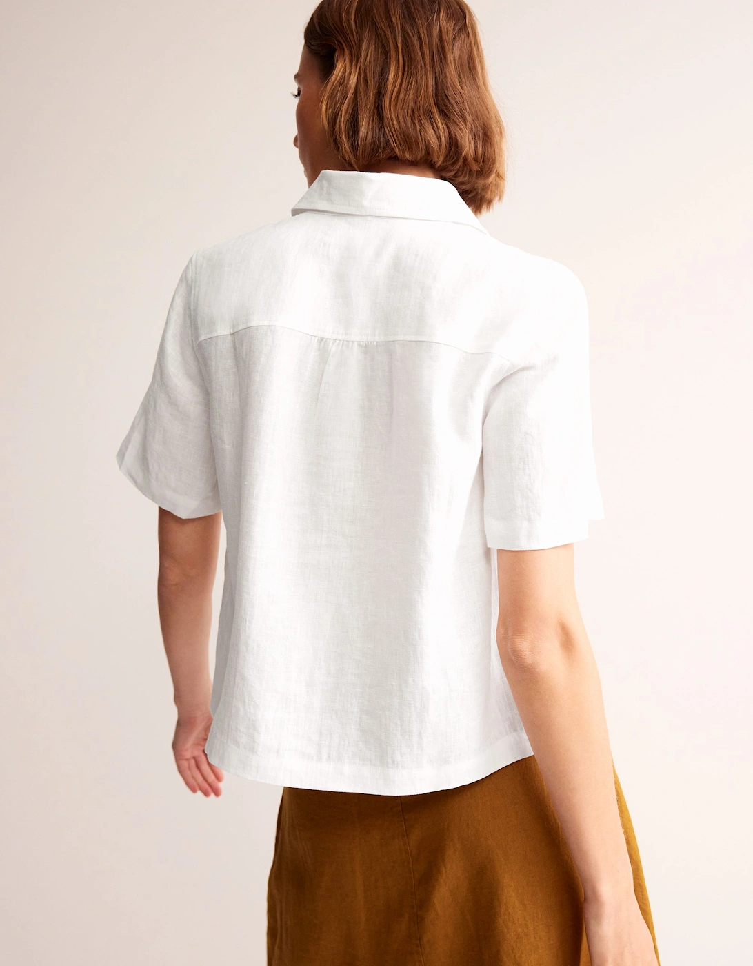Hazel Short Sleeve Linen Shirt