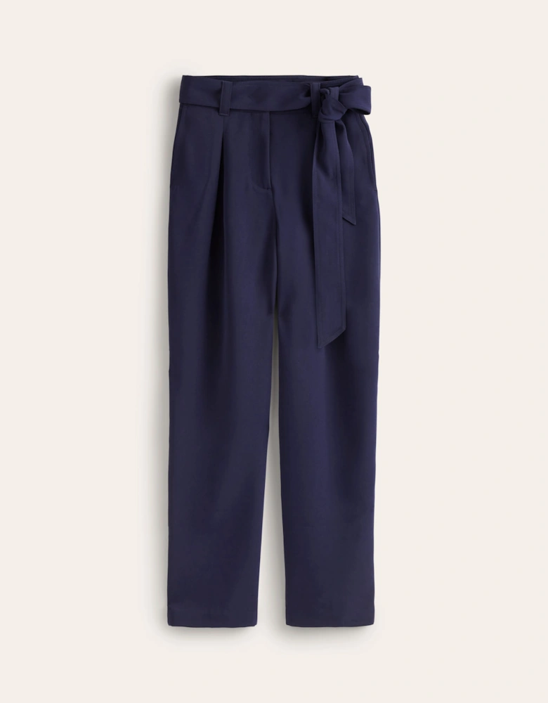 Tapered Tie Waist Trousers