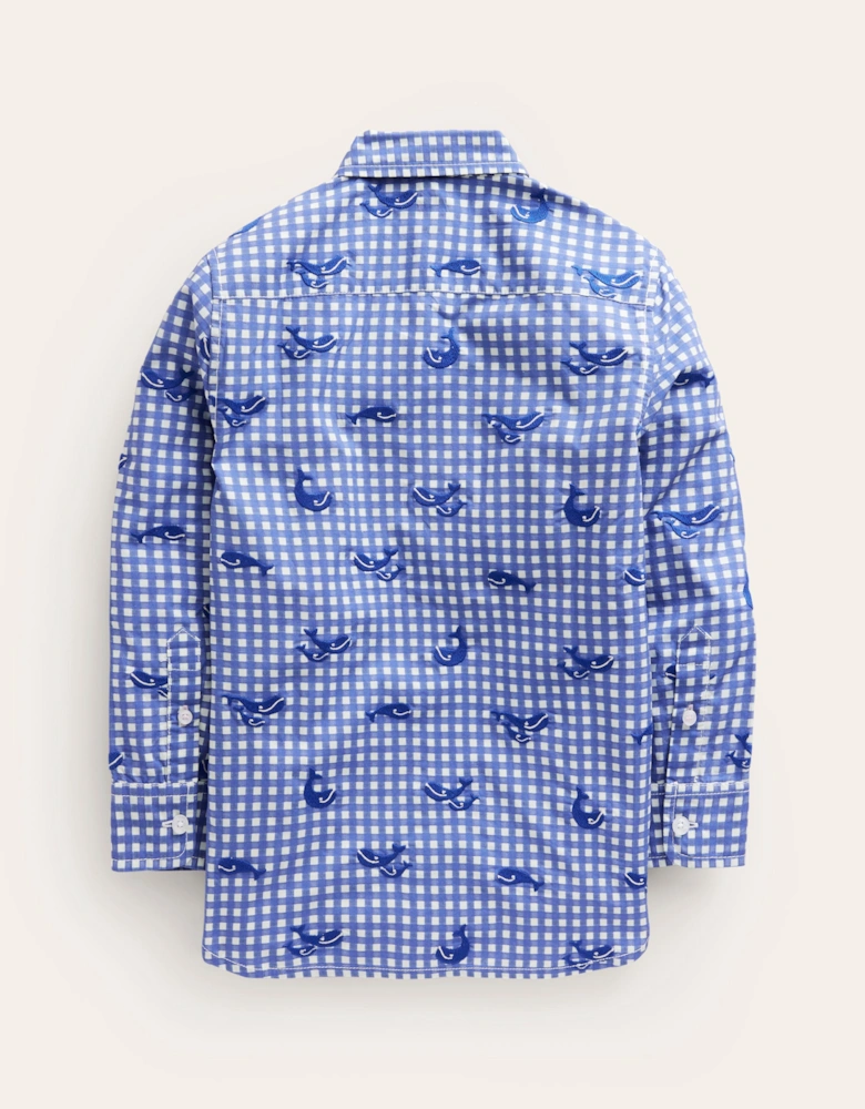 Whale Embroidered Shirt
