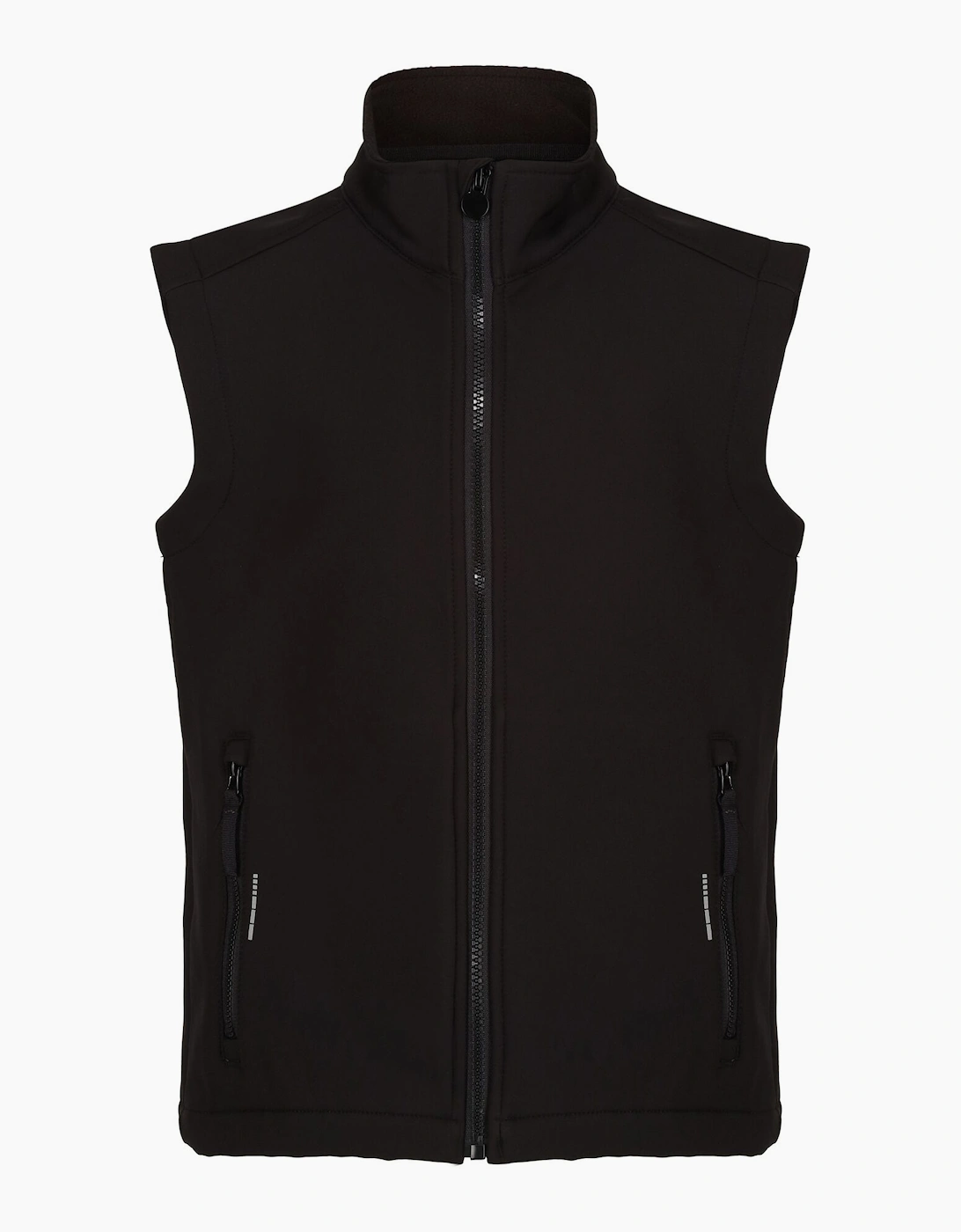 Regatta Girls Black  Professional Childrens/ Softshell Reflective Gilet - Size 7 Years/8 Years Kids
