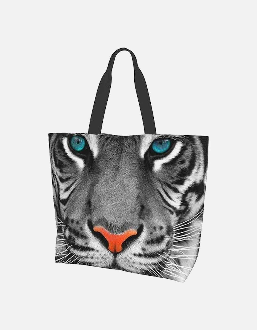 Womens/Ladies Tiger Print Tote Bag, 2 of 1