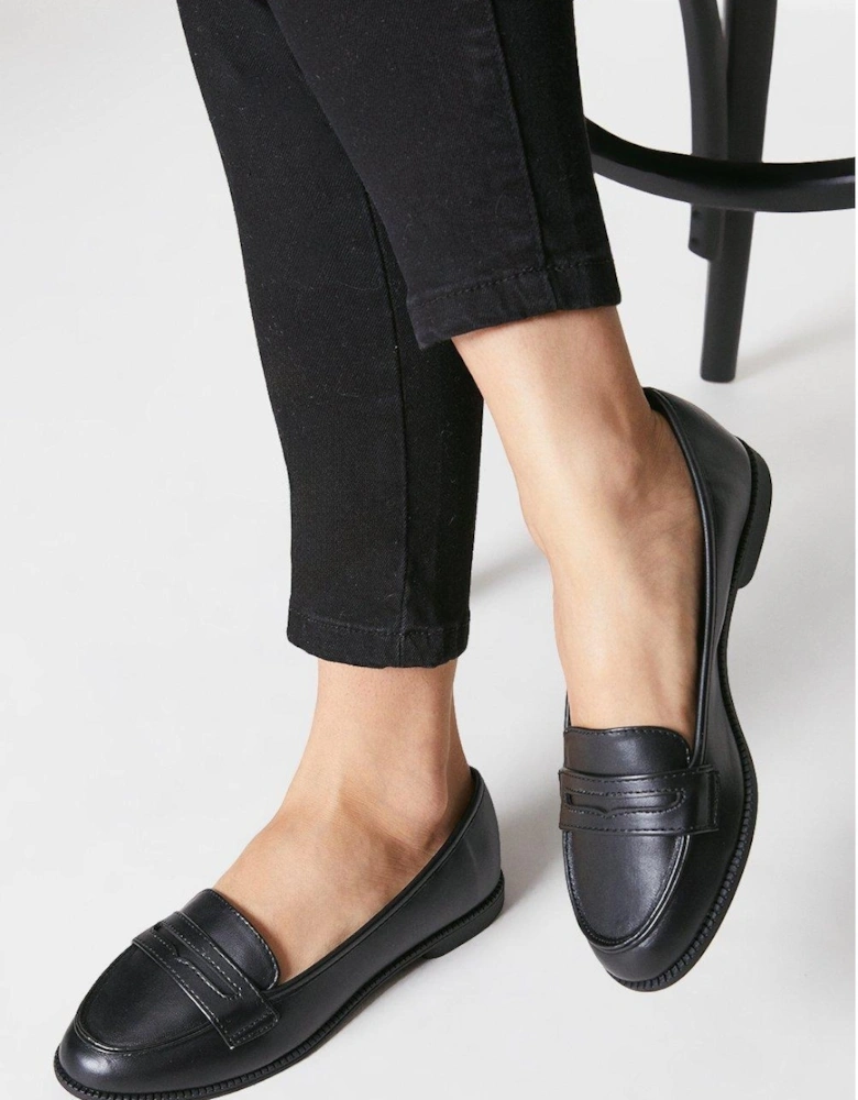 Womens/Ladies Lara Penny Wide Loafers