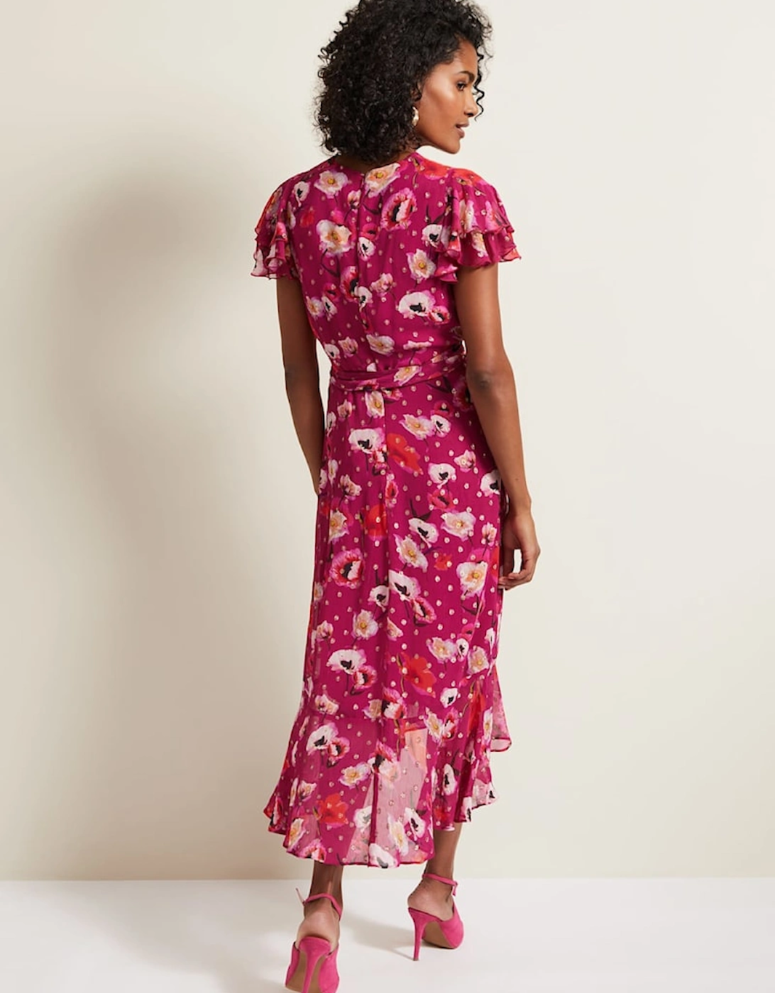 Nadine Ruffle Print Dress