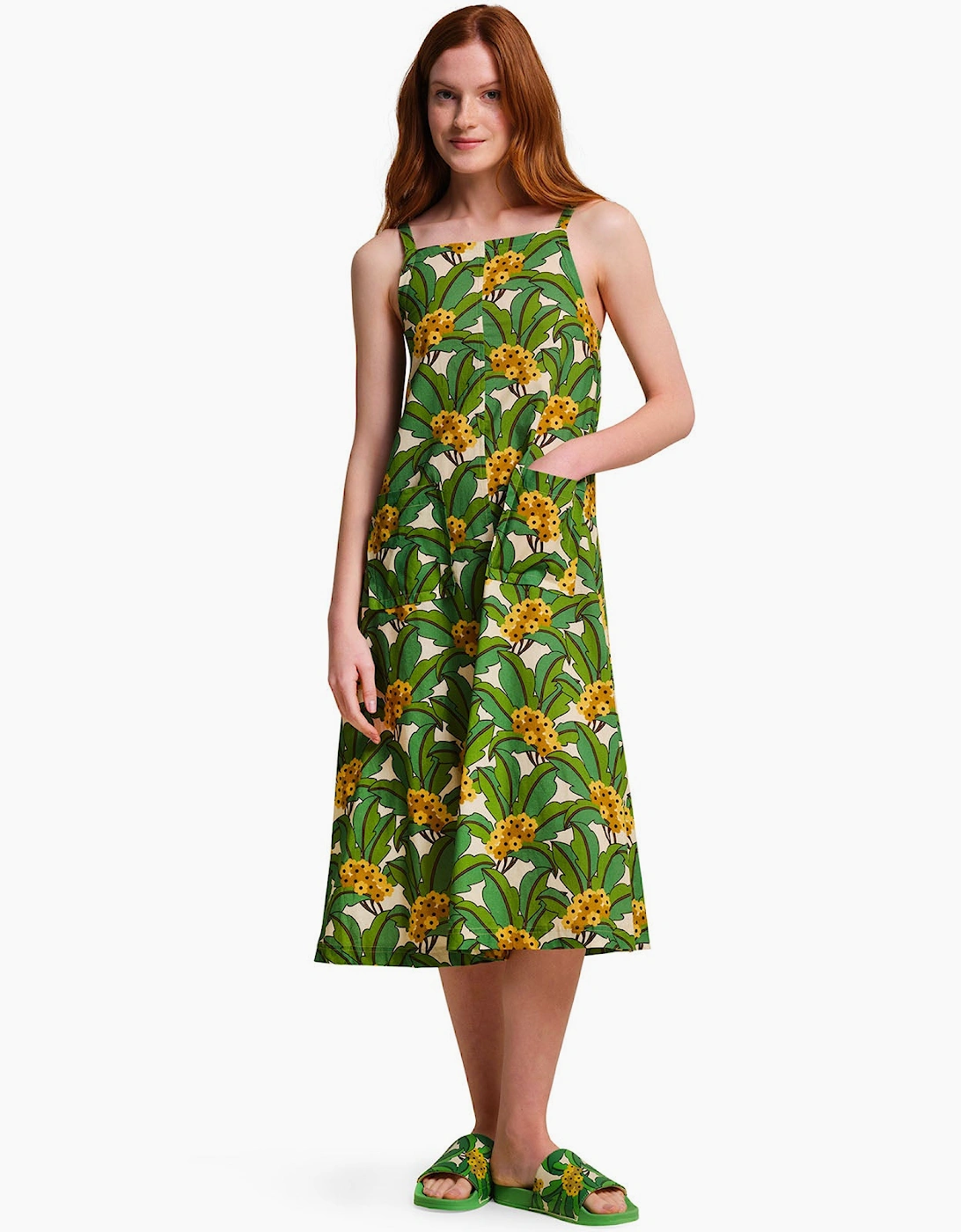 Women's Regatta Womens Orla Kiely Sun Dress - Green Tropical - Size: 18
