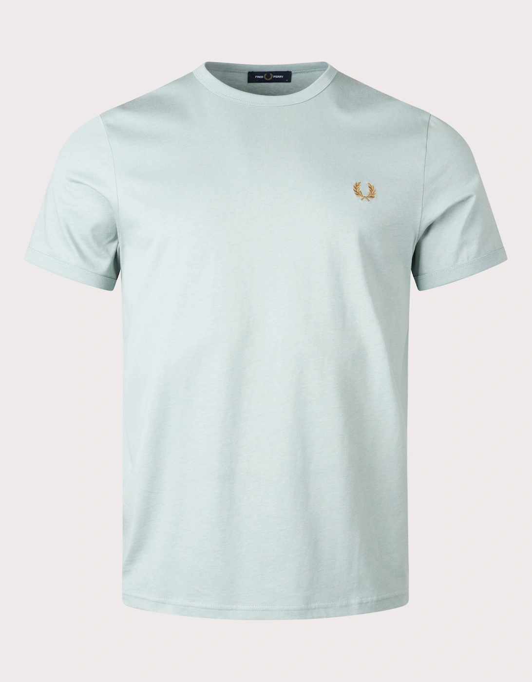 Fred Perry Men's Ringer T-Shirt - Silver Blue - Size: 38/Regular