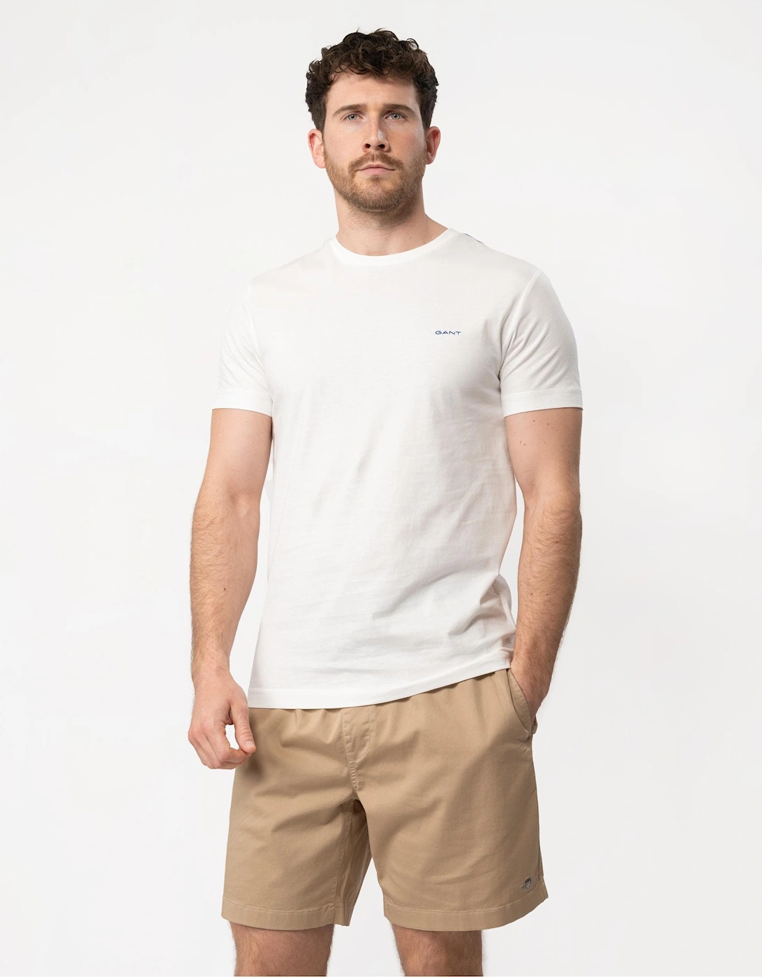 Mens Short Sleeve Contrast Logo T-Shirt, 5 of 4