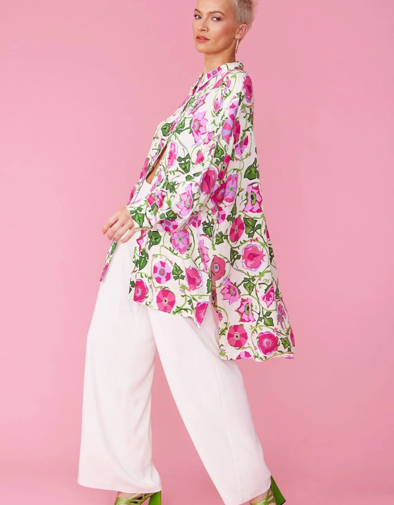 Sustainable Rose Petal Shirt Dress